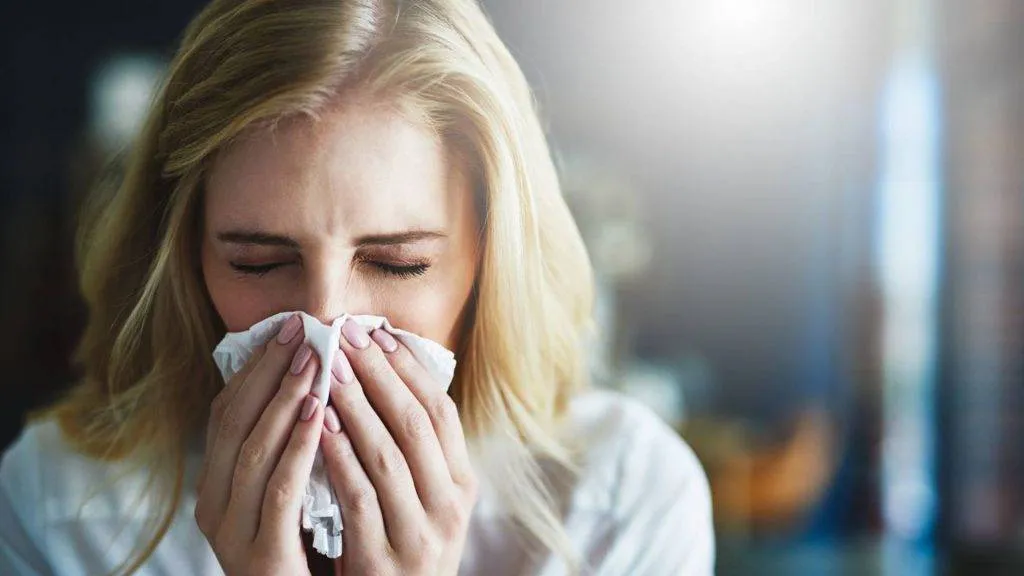 Showing getting allergies from unhygienic upholstery